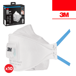 Máscara de Proteção Partículas 3M Aura 9322+ c/ Válvula FFP2 - 10UNI