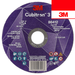 Disco Cubitron 3 3M 86616 T41 Corte p/ Inox 115MMx1MM