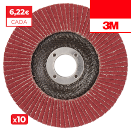 Disco Lamelas 3M 967A Cónico p/ Ferro 125MM - 10UNI