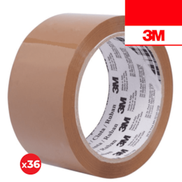 Fita Cola Castanha 3M 369 48MMx66MT - 36UNI