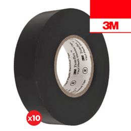Fita Isoladora Preta 3M 155 19MMx20MT - 10UNI