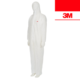 Fato Macaco Branco 3M 4500 W Descartável Tipo 1