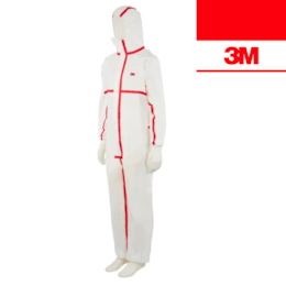 Fato Macaco Branco 3M 4565 Descartável Tipo 4/5/6
