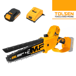Eletrosserra Podadora Tolsen Industrial 20V 200MM + Bateria 20V 2.0Ah + Carregador