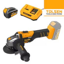 Rebarbadora Tolsen Industrial 20V 125MM + Bateria 20V 4.0Ah + Carregador
