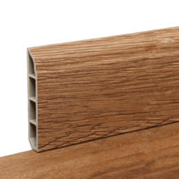 Rodapé p/ Pavimento Vinílico SPC 2400x12x80MM - Carvalho Bronze