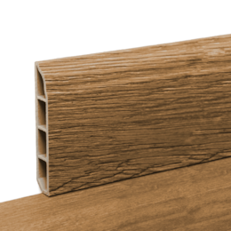 Rodapé p/ Pavimento Vinílico SPC 2400x12x80MM - Carvalho Real