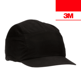 Capacete t/ Boné Proteção 3M First Base - Preto