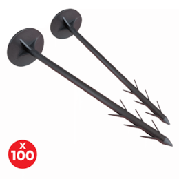 Espeto Plástico p/ Fixação de Tela Anti Crescimento de Ervas 15CM - 100UNI