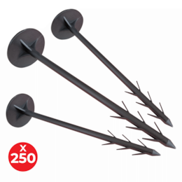 Espeto Plástico p/ Fixação de Tela Anti Crescimento de Ervas 15CM - 250UNI