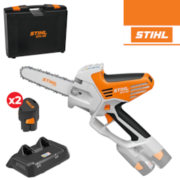 Mini Podadora Stihl GTA 40 + 2 Baterias AS 2 2.6Ah + Carregador + Mala