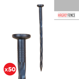 Prego Plástico Hagro'Fence p/ Separador de Relva - 50UNI