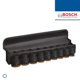 Jogo Chaves Impacto Bosch c/ Adaptador 3/4" - 9PCS (2608003041)