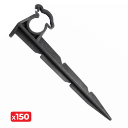 Estaca Plástico p/ Tubo de Rega 16MM - 150UNI