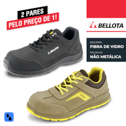 2 Pares de Sapatilhas Segurança Bellota Flex Carbon + Volta S3 