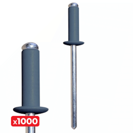 Rebite Alumínio Cinza 4x10MM - 1000UNI