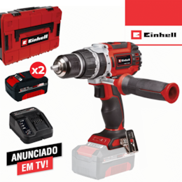 Aparafusadora Einhell TP-CD 18/60 Li-i BL + 2 Baterias 18V 4.0Ah + Carregador + Mala