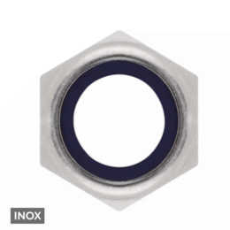 Porca Autofrenada Inox DIN985 - 500UNI