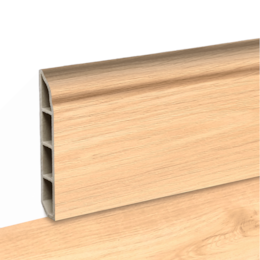 Rodapé p/ Pavimento Flutuante Laminado 2400x15x80MM - Carvalho Ráfia