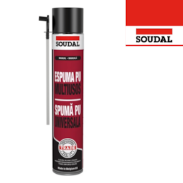 Espuma Poliuretano Soudal Multiusos Universal - 750ML