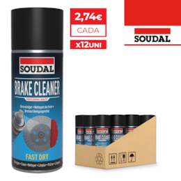 Spray Limpeza Travões Soudal 600ML - 12UNI