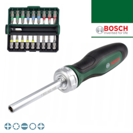 Jogo Bits Bosch c/ Chave Roquete - 18PCS