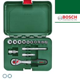 Jogo Chave Roquete 1/4" Bosch - 14PCS