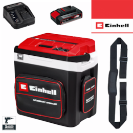 Geleira Einhell TE-COL 18/27 Li - Solo + Bateria 18V 2.5Ah + Carregador