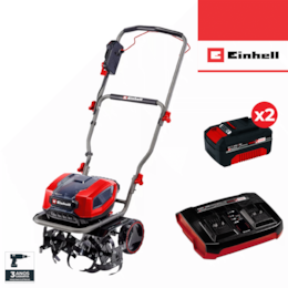 Motoenxada Einhell GP-CR 36/45 Li E BL - Solo + 2 Baterias 18V 4.0Ah + Carregador Duplo